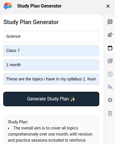 Study Plan Creator - Personalized learning schedules